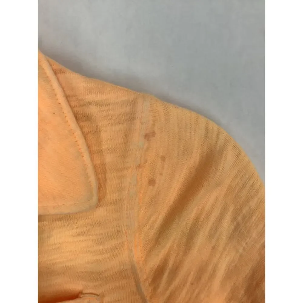 Carters Boy's Peach Orange Short Sleeve Polo Shirt Kids Youth Size 6